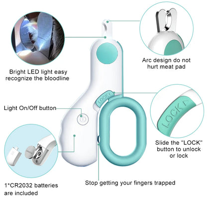 Feline Professional Pet Nail Clipper LED